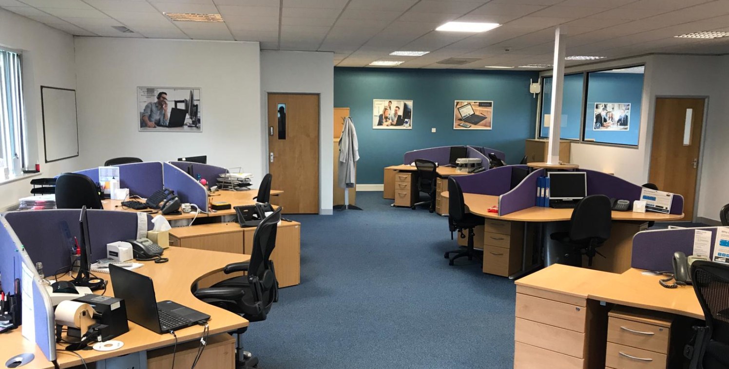 The premises is a semi-detached two storey office building with brick elevations and pitched roof, clad in slate style tyles. The available ground floor accommodation has the following features: - 

Suspended Ceiling

LED Lighting

Perimeter Trunking...