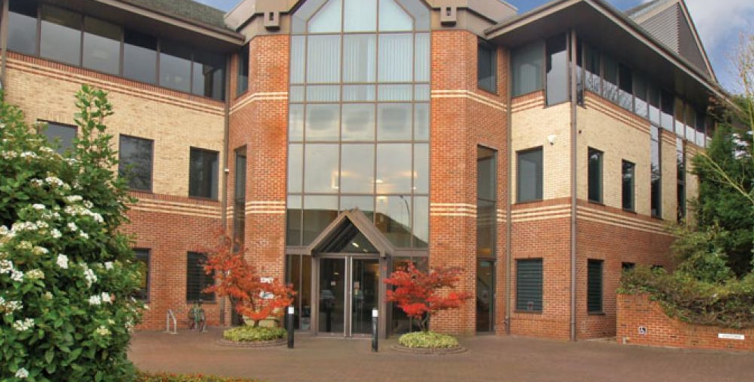 A modern office building prominently situated in the town centre of Wokingham