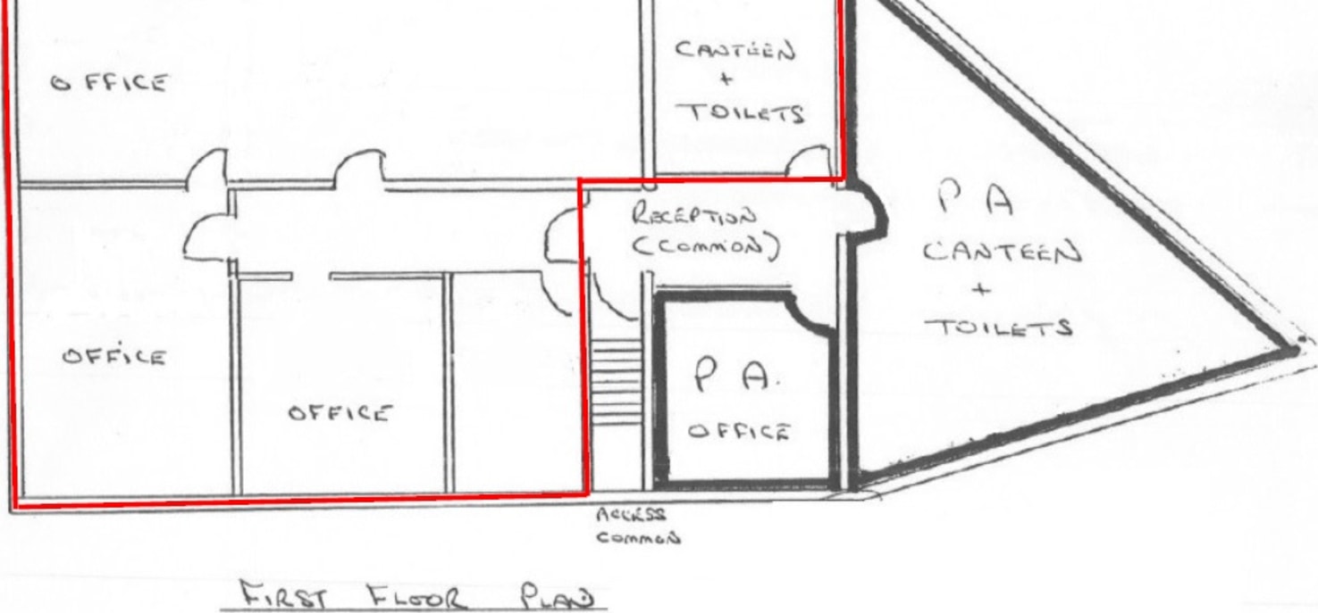Comprising self-contained, first floor office accommodation, providing for a mixture of open-plan and cellular office rooms.

The offices, are accessed via a pedestrian door upon the ground floor, leading to the first floor via a timber staircase.