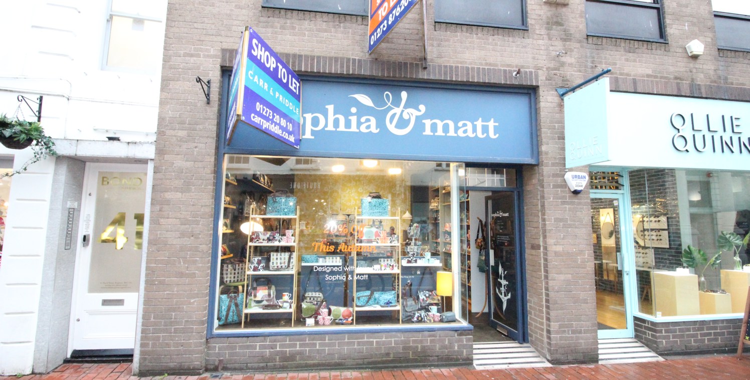 * Purpose built retail unit

* popular North Laine Location