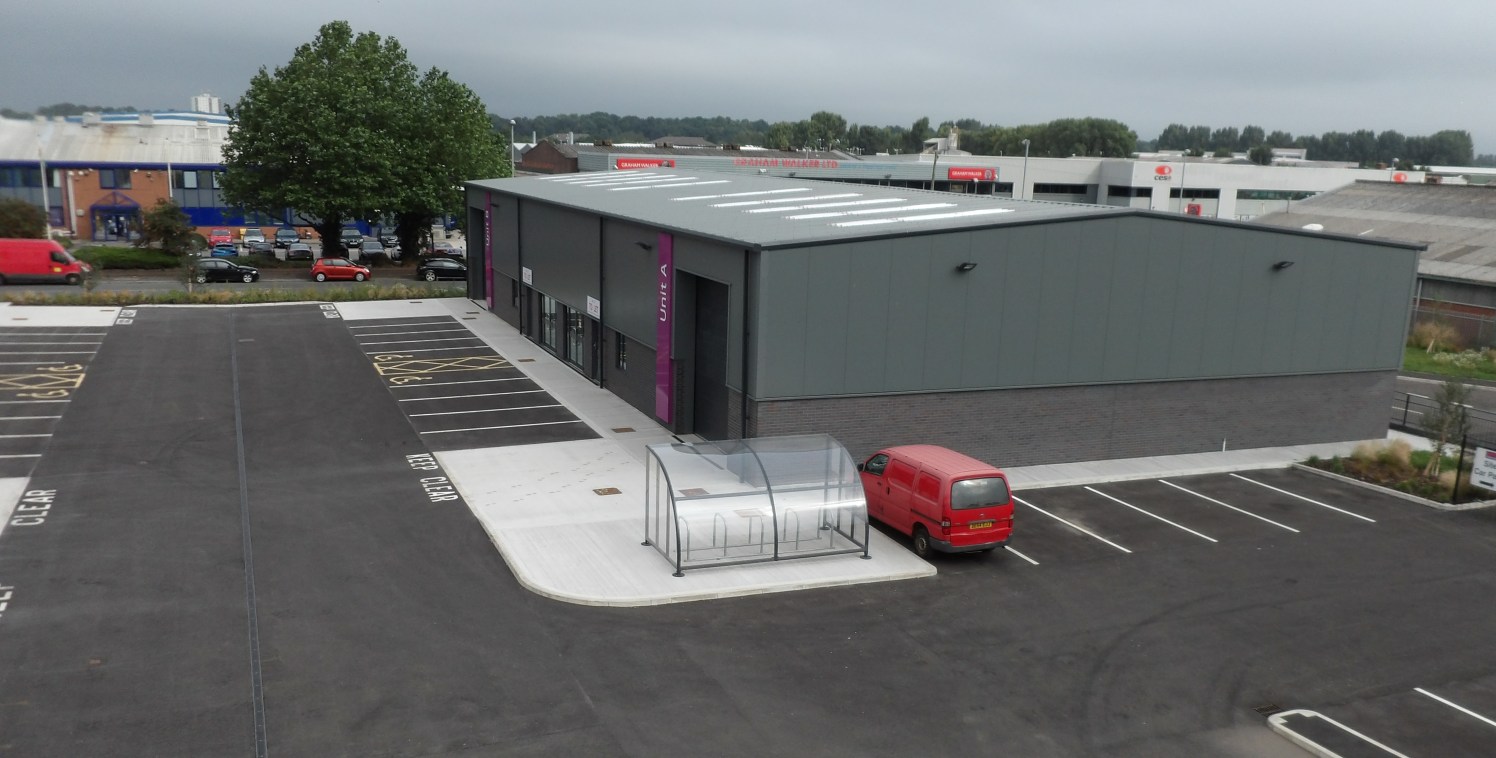 New Trade Counter Units with frontage to Bumpers Lane

Available for immediate occupation

Occupiers include M&S Hair & Beauty Supplies/Capital Hair & Beauty Group

4,174 sq ft

Rental - £31,300 p.a.