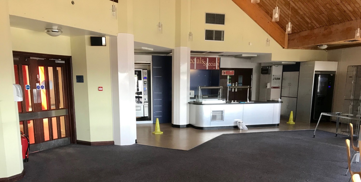 The property comprises a former canteen and kitchen facility which could be used for a similar use or an alternative use, such as office or leisure. Whilst the kitchen is fitted, the responsibility of the equipment would fall onto the ingoing tenant....