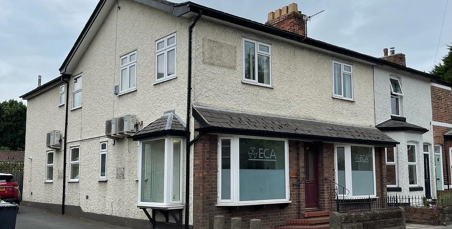 The property comprises a two-storey link detached end of terrace building with shared driveway to the side. 

Internally the property comprises an arrangement of different sized office rooms across the ground and first floors together with kitchen, w...