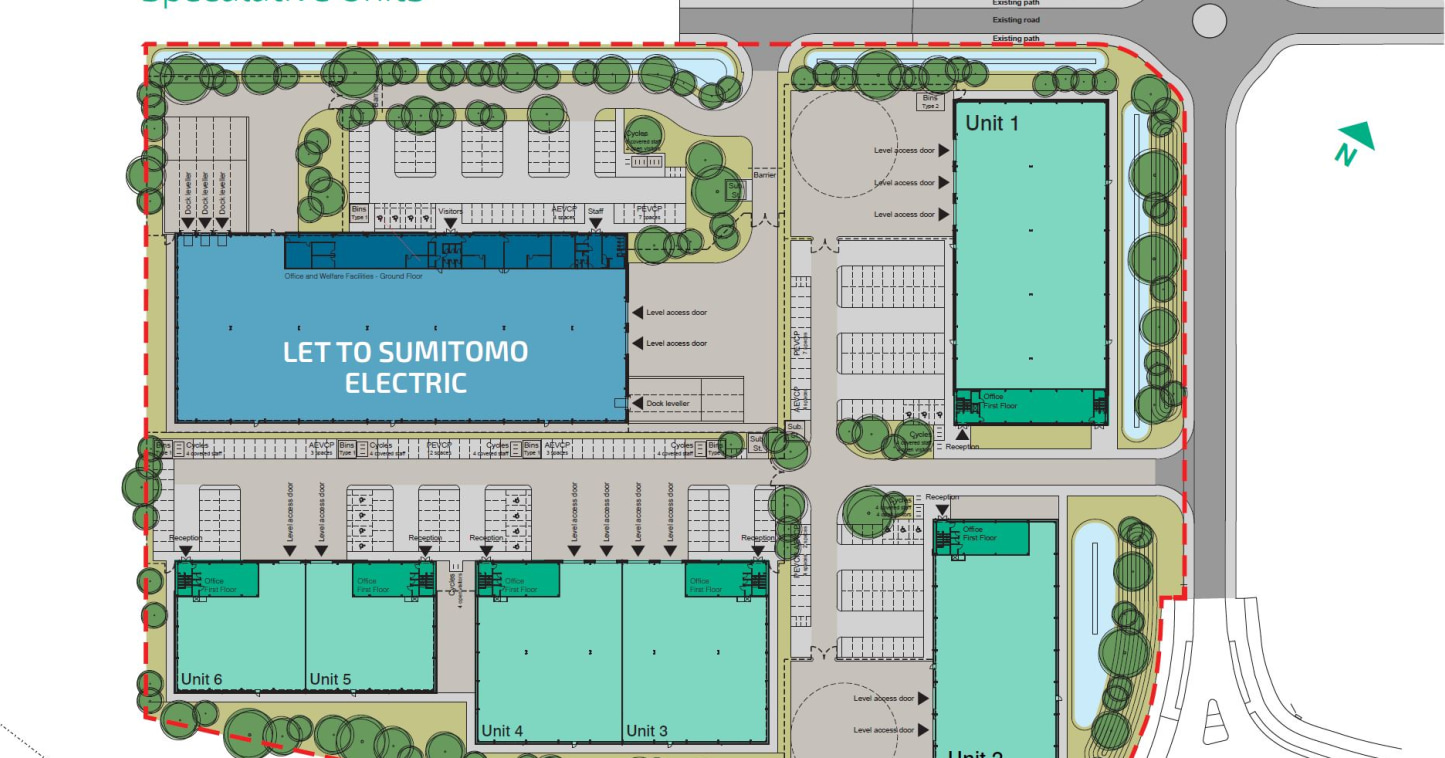 Brand New High Specification Industrial Unit. Phase 1 due for completion June 2020. Enterprise Zone Status (Business Rates Savings). 8m Eaves. 2 Loading Doors. First Floor Offices. 40 Car Parking Spaces. 37.5 kN Floor Loading. 200KVA Power Supply. La...