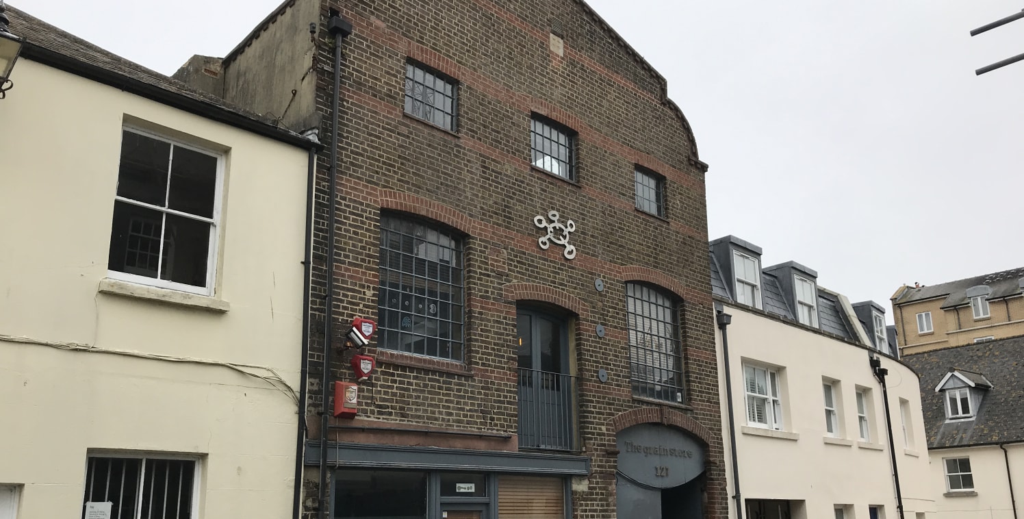 Situated in Brighton's trendy North Laine a former grain store that has been been converted to provide cool loft style office space.