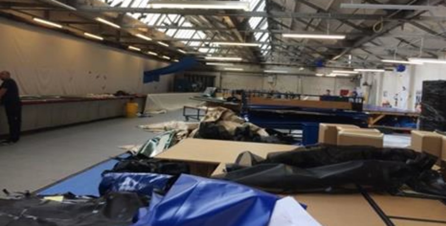 Unit 6 is a self-contained single storey workshop extending to 6,518 sq ft, offering clear open work / storage space.\n\nThe unit benefits from its own toilets, kitchen and a small office. There are 3-Phase electrics and gas blown heating....