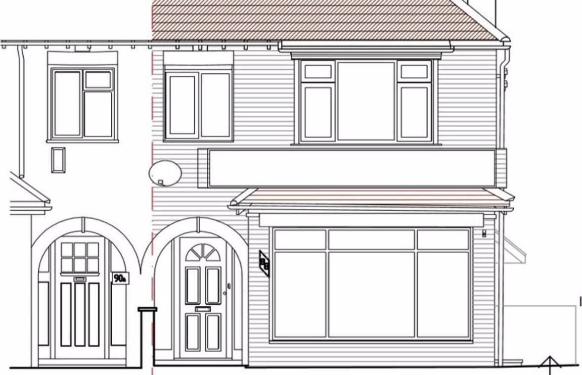 Freehold investment / development opportunity with planning granted to create an additional 2 x flats at the rear of this existing shop and uppers