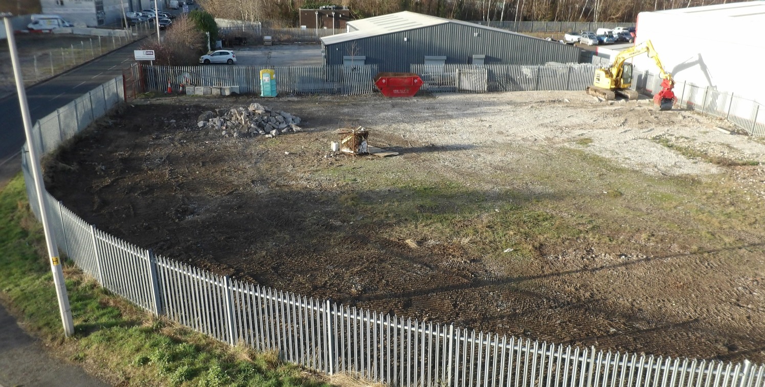A storage compound site occupying a prominent corner position.

0.43 Acres

Leasehold - On application