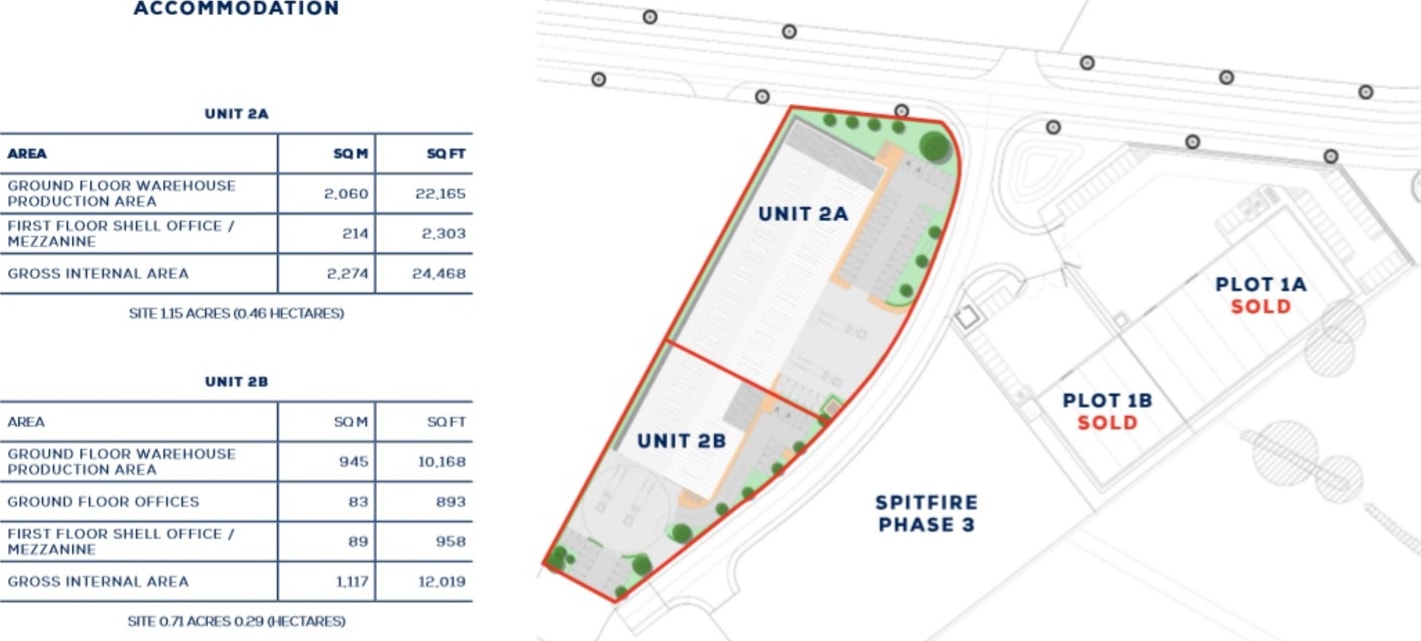 New Build Warehouse / Industrial Unit

Semi Detached 

Steel Portal Frame Construction

Self Contained Loading Yard

Eaves Height 7 Meters