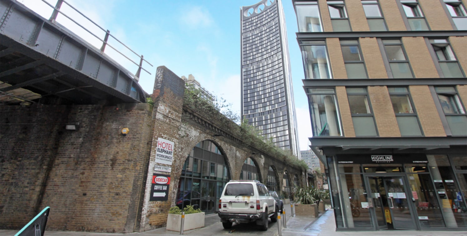 This office forms part of 5 renovated railway arches, which include an office, creative spaces and a café.

The property is located at the north end of Walworth Road and is 0.2 miles away from Elephant and Castle Underground and Train Station.

Fully...