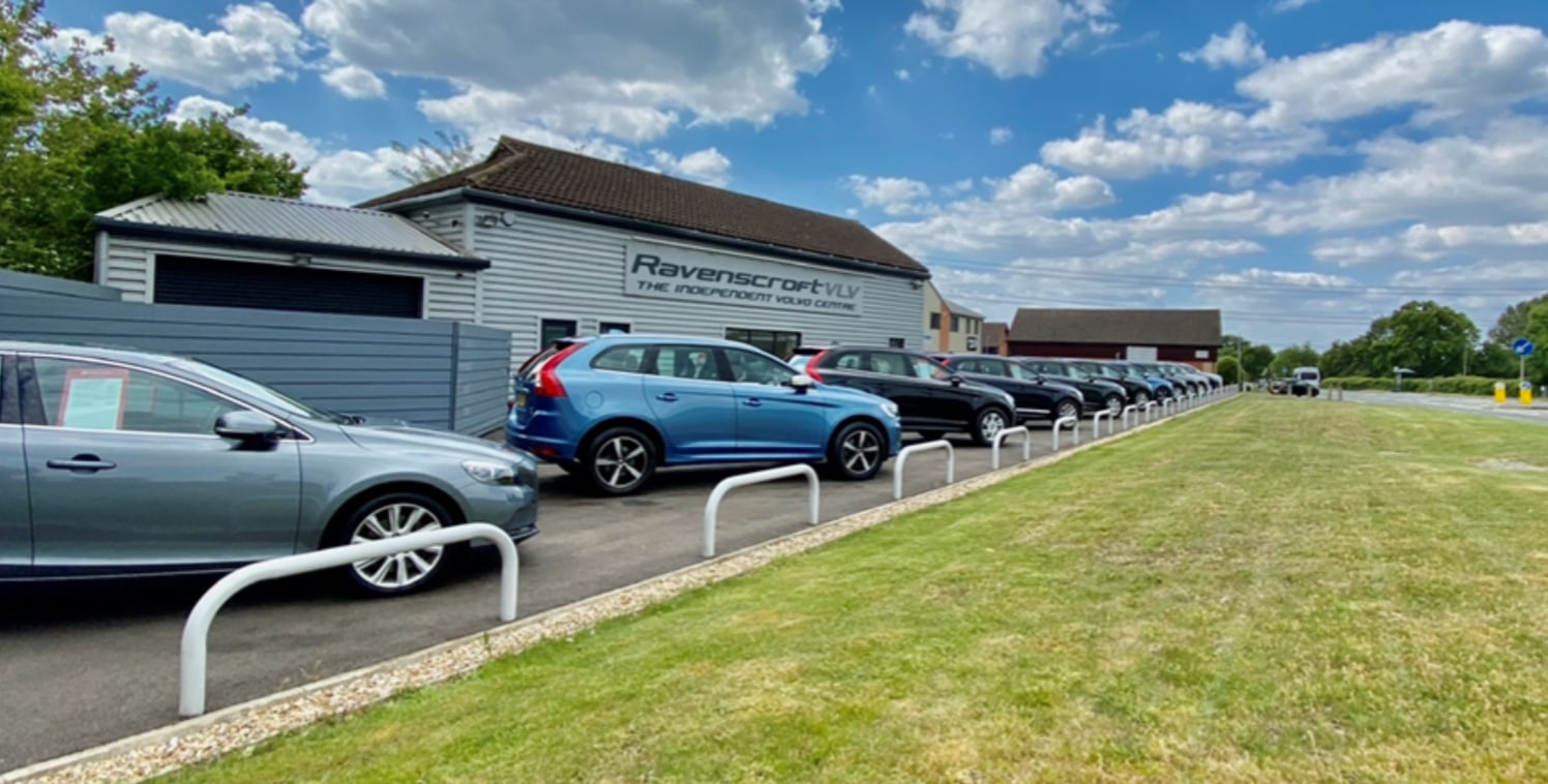 Highly prominent modern forecourt recently refurbished including substantial forecourt, showroom, offices, workshop/preparation valeting bay