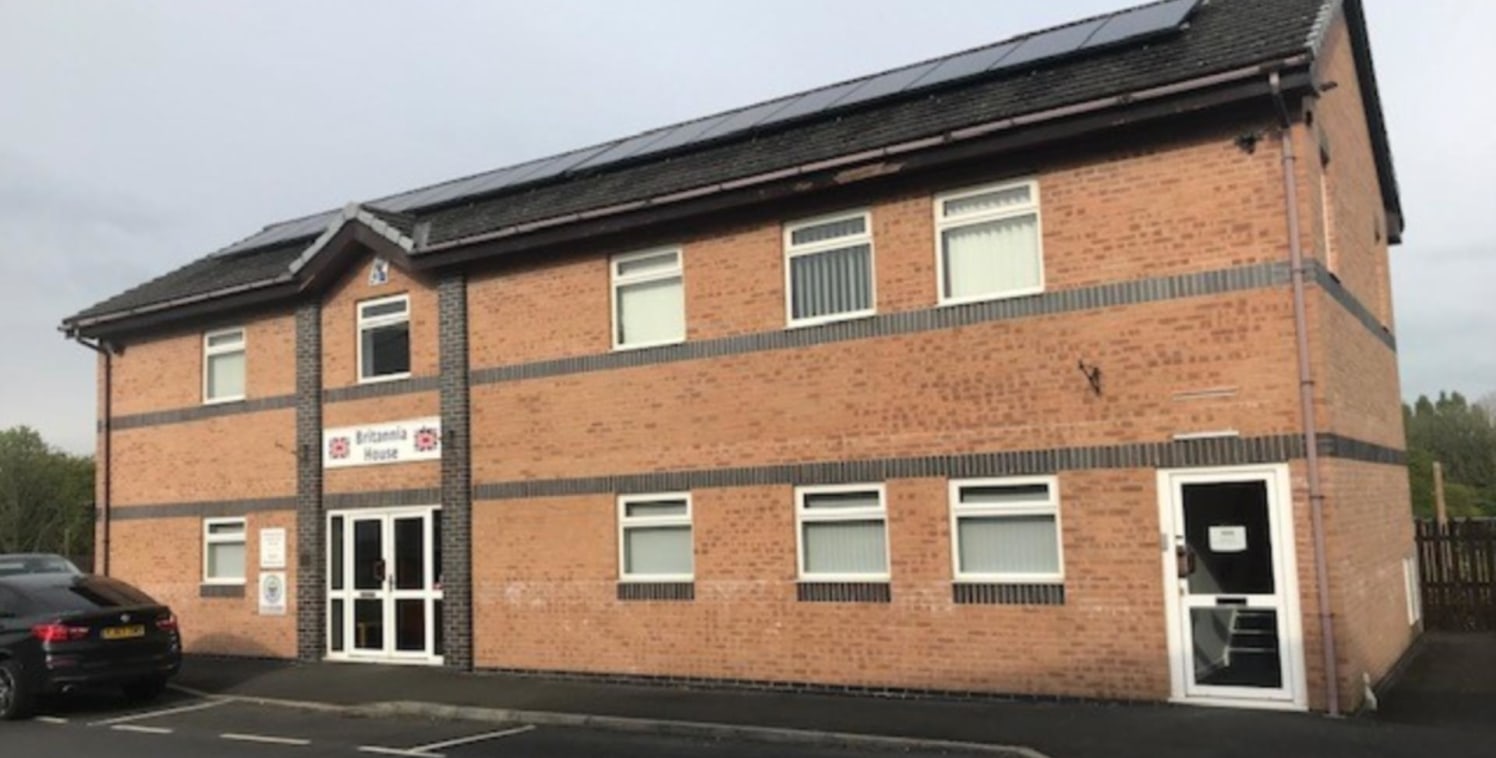 Britannia House is a modern two storey office building, brick built with a pitched tiled roof and UPVC double glazed windows throughout.<br><br>The business centre is located on the first floor with suites starting at 150 sq....