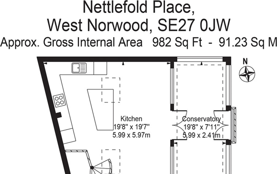 The light industrial unit, which is currently being used as a residential property measures 877 sq. ft. The property is set across two floors and benefits from a small external patio. The unit has a B8 use class.