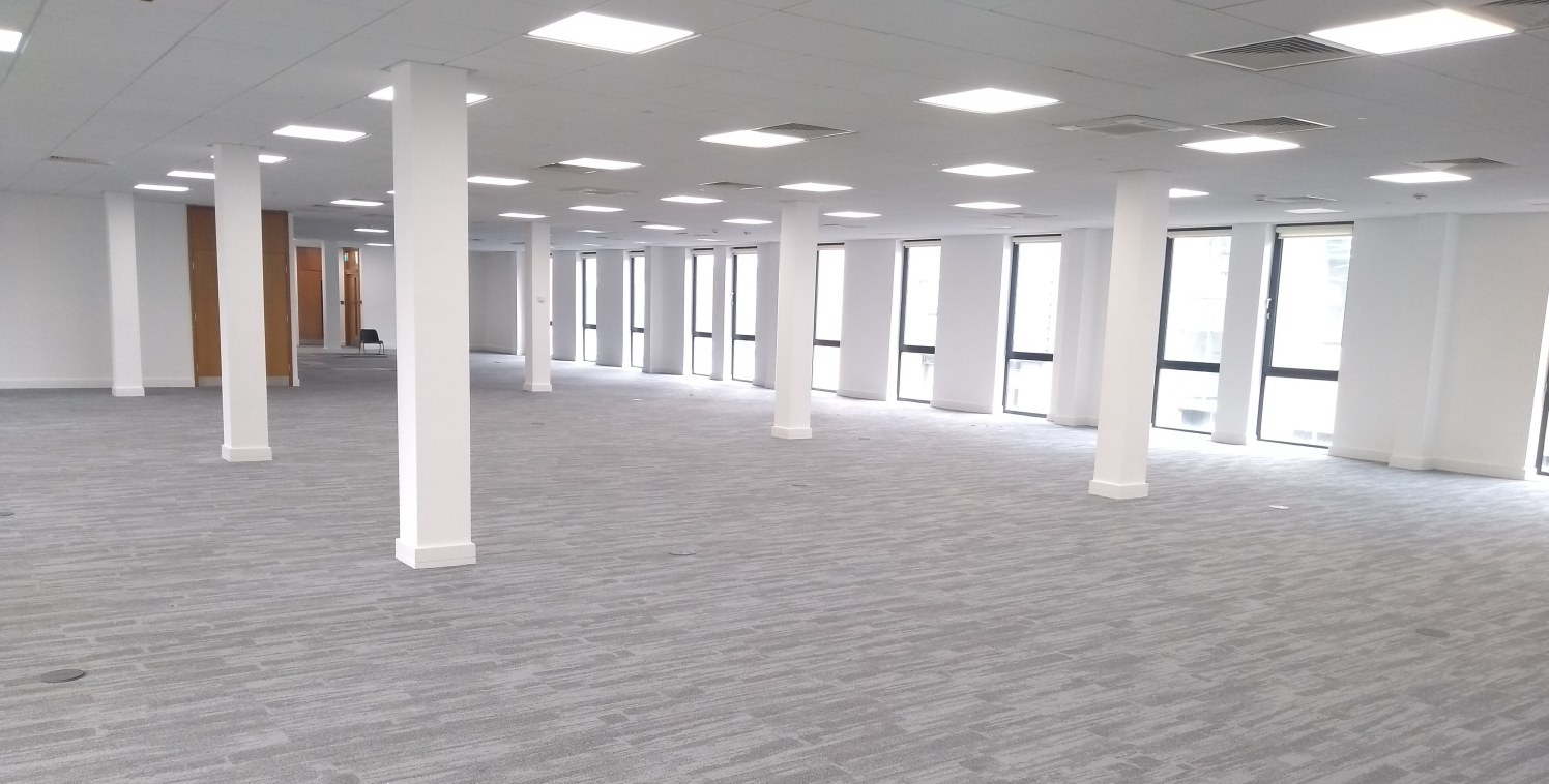 This high quality ground floor office suite is accessed from a fully refurbished contemporary building reception, positioned on the corner of Godwin Street and Sunbridge Road.