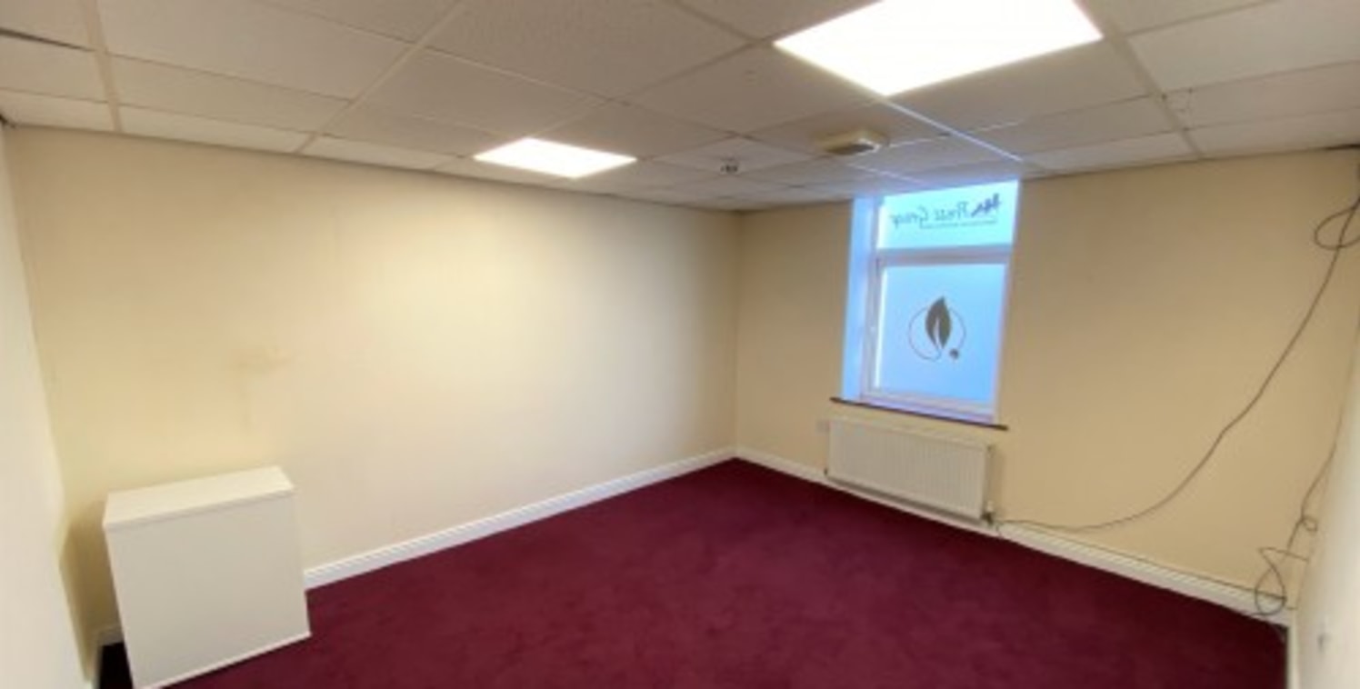 A fully self-contained suite of quality first floor offices available at an extremely competitive rent.\n\nThe suite comprises of six private offices all with good natural light together with a modern kitchen and both male & female toilet facilities....