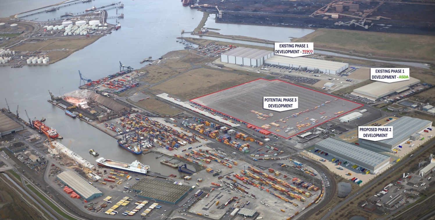 Portcentric warehousing opportunity. The UK's best connected feeder port. Design and build opportunities. Phase 1 home to ASDA and Tesco import centres.