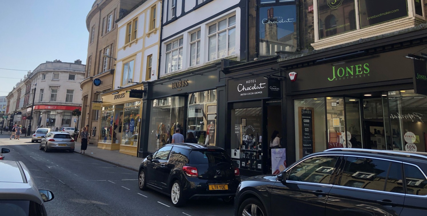 The building comprises an attractive four storey retail property prominently located on James Street in the centre of Harrogate. Internally the unit provides a small sales area, with raised level to the back of the shop, and separate loading/storage...