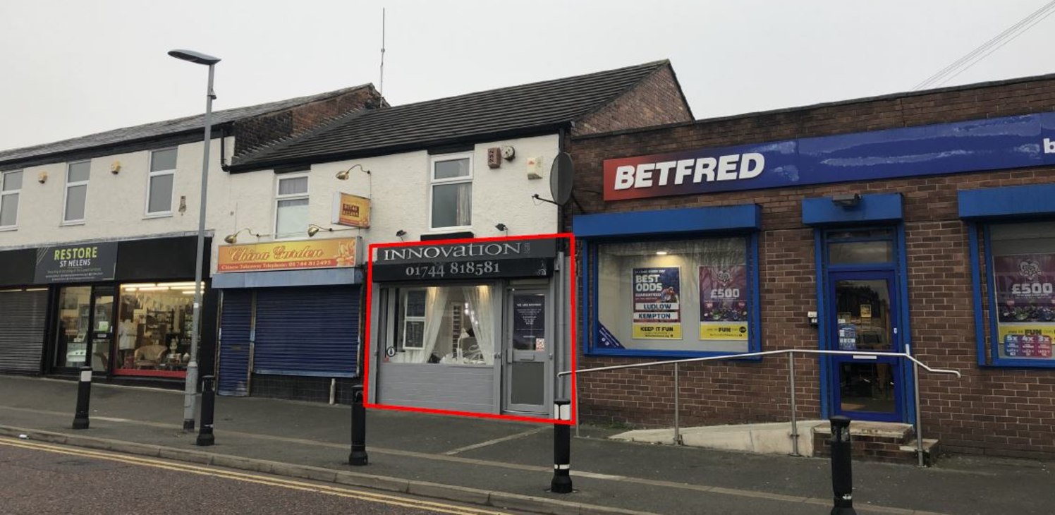Retail unit comprising 507 sq ft on a well established retail parade close to St Helens town centre.

The premises are available by way of new Full Repairing & Insuring lease at an annual rental of £7,000 per annum exclusive.