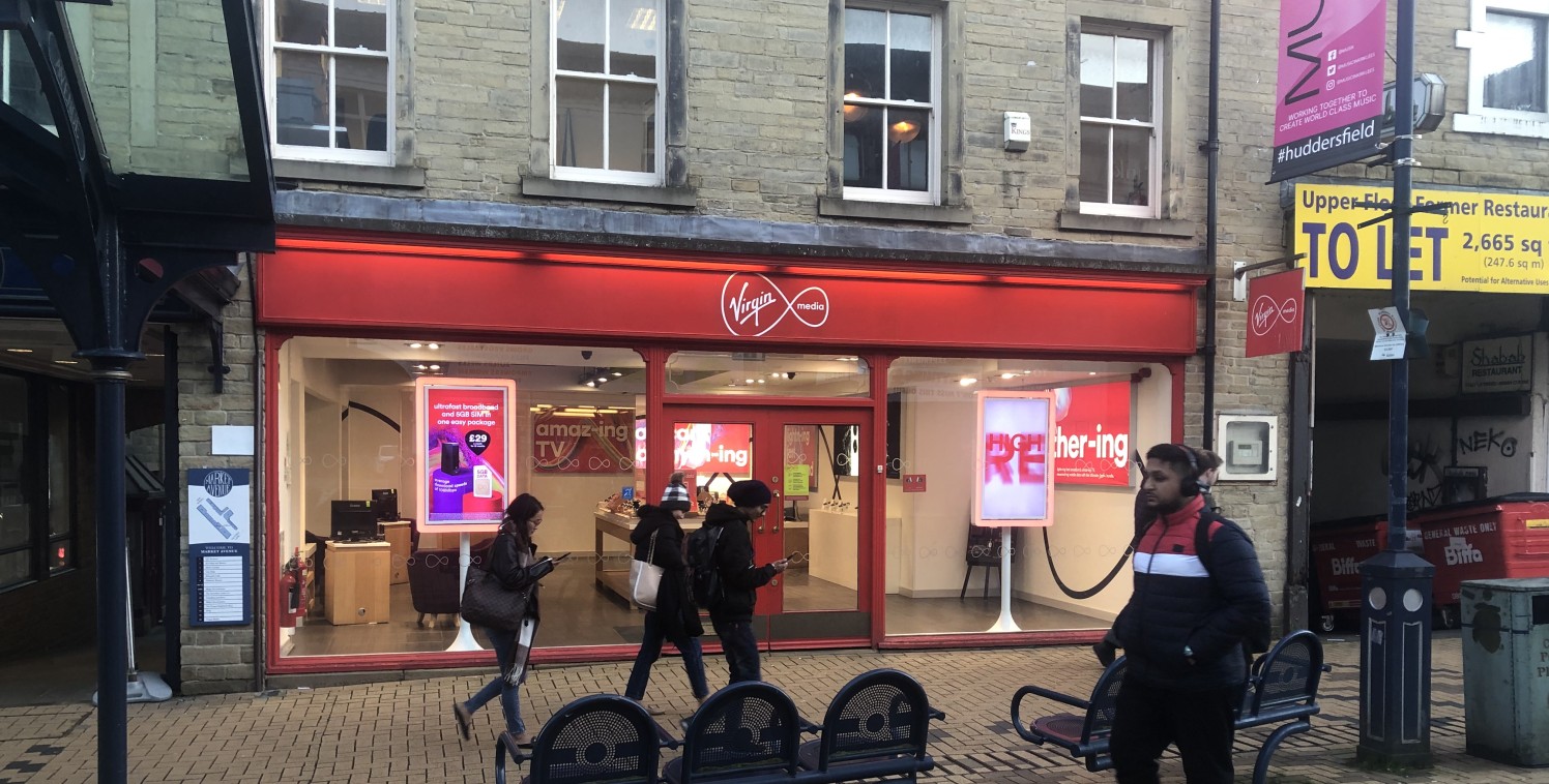 The subject property occupies a prime retail position on the pedestrianised New Street with nearby occupiers including The Works, Costa Coffee, Yorkshire Building Society and Greggs.