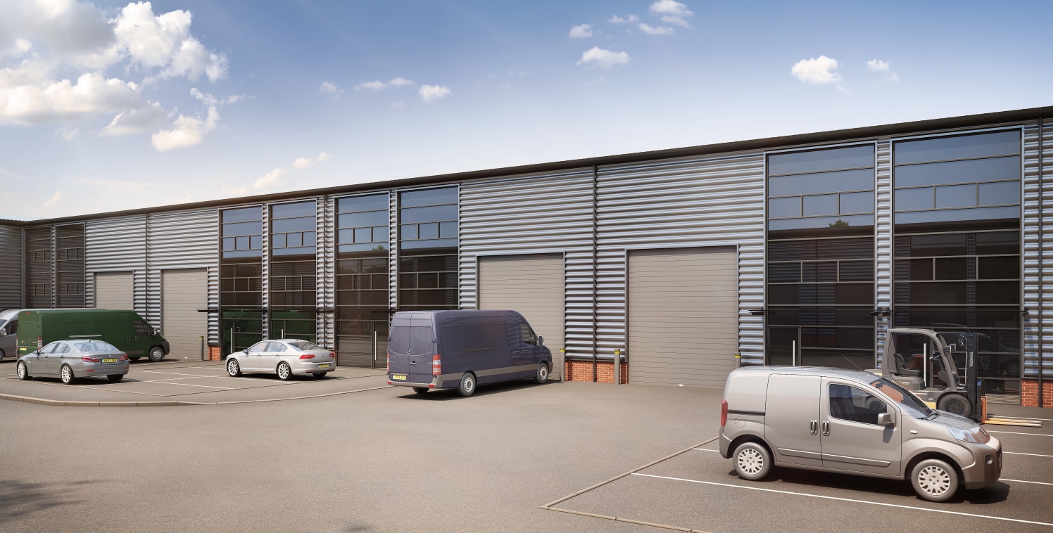 Industrial units arranged over ground and first floors.