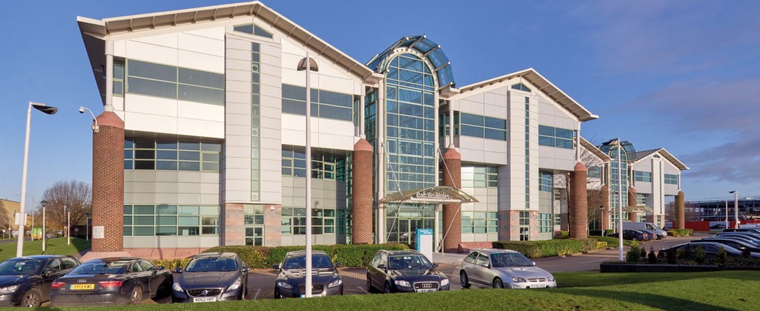 Pacific House is an imposing office building totalling 57,111 sq ft, located on Imperial Way, within the established business area of Worton Grange. The building has undergone a comprehensive refurbishment to the atrium, common parts, WCs, showers an...