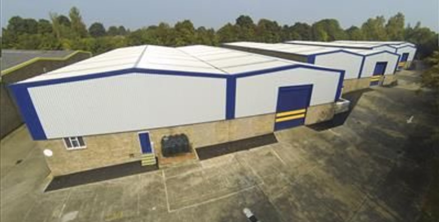 Recently refurbished warehouse/industrial unit of steel frame construction with external profiled metal cladding and internal brick walls. The property provides clear storage space accessed by two roller shutter doors. The property has fluorescent .....