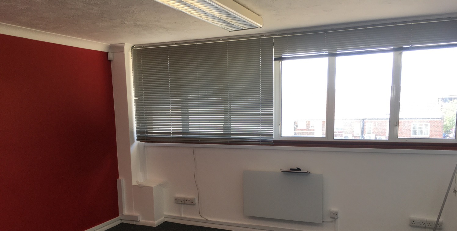 The premises form part of a purpose-built block comprising retail units on the ground floor and offices on the first and second floors. Access is via a shared staircase which leads to the upper floors. The offices are largely open plan with independe...