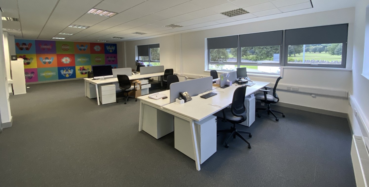 A superb first floor office providing bright open plan space with meeting room / reception and kitchen.

Located in a prominent building at the entrance to North Wales Business Park, Abergele. Close to junctions with A55 and Tesco

Plenty of on site...