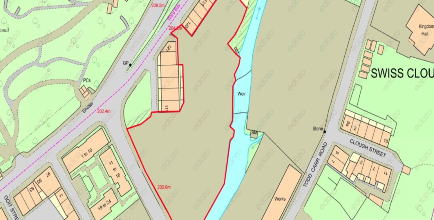 Located adjacent to Whitewell Brook, the premises comprise a sloping site, currently overgrown with vegetation.<br><br>Previous designs have shown how the site could be developed to accommodate 6 apartments and 13 semi-detached properties, though no...