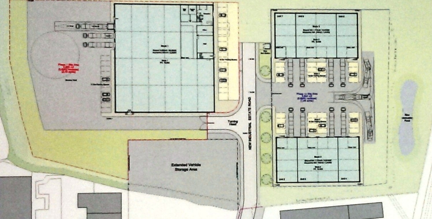 The units will be of steel portal frame construction beneath pitched lined roofs with approximate eaves heights of 6 metres (20 ft). They will be fitted with all main services including gas, WC facilities and generous forecourts providing good levels...