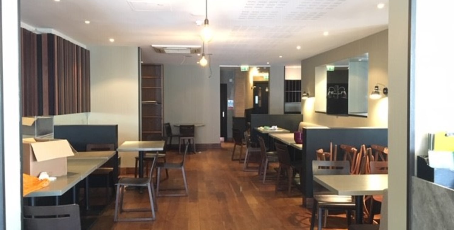 The property comprise a large ground floor space currently laid out to restaurant use.

The property benefits from a large glazed frontage on to Market Place.

Internally the space is divided into main restaurant, where approx 66 covers are available...