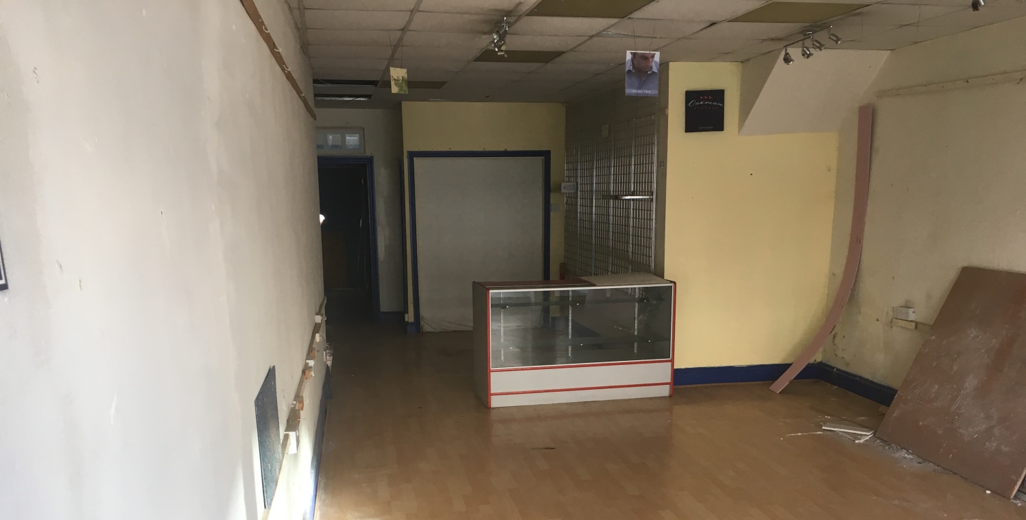 The property provides a ground floor shop of regular size, with additional storage rooms, kitchen and WC.\n\nThe property benefits from glazed frontage, a mix of laminate and vinyl flooring throughout, wall mounted power sockets and suspended ceiling...