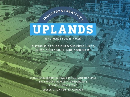 Industrial/warehouse unit with good loading facilities.

Various units forming part of Uplands Business Park, a well established industrial estate located to the east of Blackhorse Lane (B179). Blackhorse Lane (B179) leads directly to Forest Road/Fer...