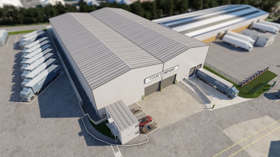 Newly refurbished industrial/logistics facility with extended 12m eaves height
