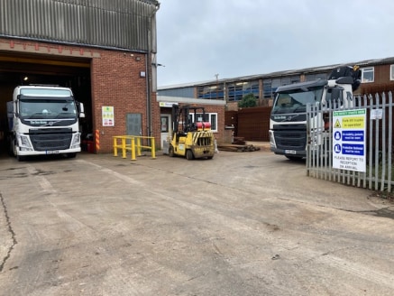 The property comprises a purpose built industrial warehouse within a self contained site, with roller shutter access to front and side. The building is of steel portal frame construction and built in two sections with part corrugated asbestos clad el...