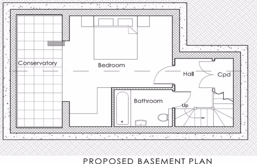 !! LAND FOR SALE !! .... !! PLANNING GRANTED !!

Freehold parcel of land with consent for a brand new one bedroom house over ground floor and basement levels