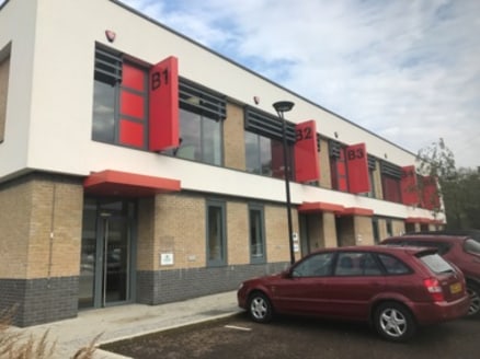 Comprising a modern, mid terraced two storey office building, the accomodation is self contained and open plan providing glazed elevations, full carpeting, comfort cooling, eco compliant lighting, kitchen, disabled and unisex wc's.

The property prov...