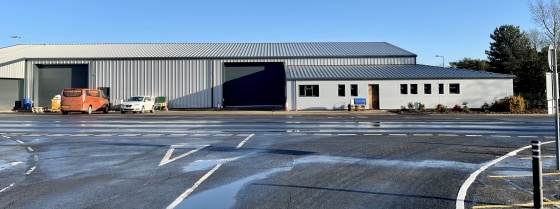 The unit is of steel portal frame construction beneath a pitched roof and new insulated composite roof panels, with brick cavity and insulated composite panel elevations. The main warehouse, with new LED lighting, is accessed via two large loading do...