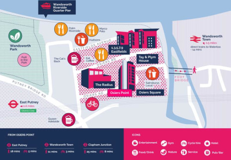 Osiers Point forms part of the brand new mixed-use scheme located in the heart of Wandsworth Riverside and is a popular residential and commercial area boosting a vibrant community.<br><br>With excellent transport links, Wandsworth Town mainline stat...