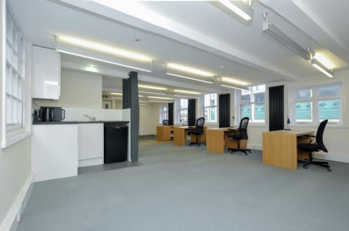 The property comprises second floor office with modern kitchenette, accessible via a communal staircase only (no Lift).<br><br>The office benefits from being inside an attractive Grade II Listed Building which has had an extensive refurbishment to pr...