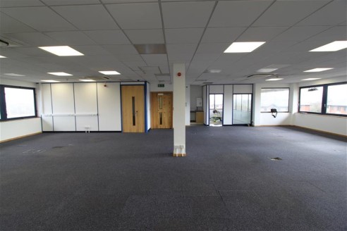 Well presented second floor offices of approximately 1,850sqft benefiting from air conditioning, suspended ceilings with strip lighting, partitioned meeting room and server room, cat 5 cabling, lift access and 5 allocated parking spaces.

The propert...