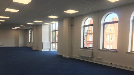 The suite is a third floor office and has recently been refurbished providing open plan accommodation, ready for occupation.