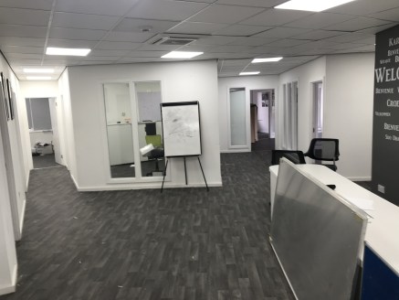 The accommodation comprises a first-floor office suite within Courtlets House, a three storey office building overlooking Motor Street Plaza.

The office suite features various sized office suites, kitchen and WC with lined flooring, plastered walls...