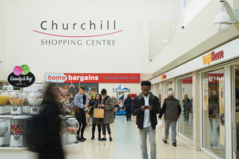 <p>The Churchill Shopping Centre is a 130,000 sq.ft enclosed centre, located just off Castle Street, the principle retail street in Dudley.&nbsp; The centre is anchored by Home Bargains and Iceland.</p>

<p>The centre is adjacent to the central bus s...