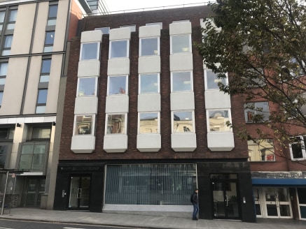 The available space is situated on the second floor of the six storey building. Internally the space is open plan with a kitchen point.