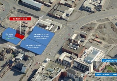 Development opportunity with planning permission for offices and associated car parking\n\nThe subject site occupies a strategic position on Little Patrick Street in close proximity to York Street and Nelson Street and in close proximity to the New C...