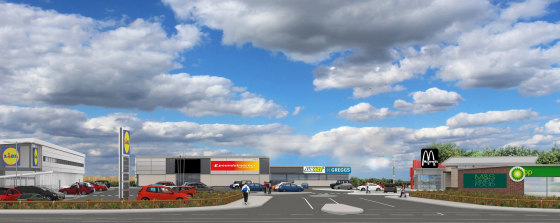 The scheme provides a new Lidl foodstore which is programmed to open in March 2019. Other occupiers include a BP fuel station with an M&S concession, Poundstretcher plus several units under offer to Greggs, Subway and a McDonalds drive...