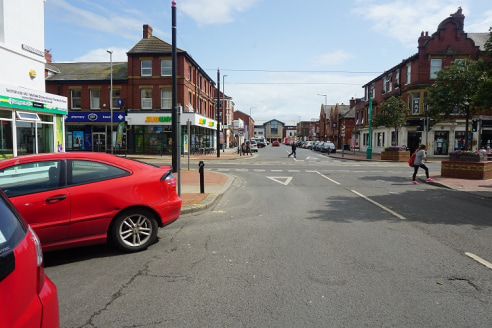 Double fronted shop premises located immediately off Lord Street in Fleetwood. The shop offers approximately 35 sqm including partitioned kitchen plus separate wc. New lease available, rent &pound;450 per calendar month. Suit a variety of uses subjec...