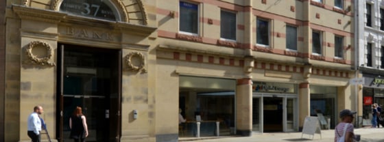 Description\n\nGrand Grade II Listed King Street office entrance.\n\nThe office will comprise 2,500 sq ft floor plates.\n\nDesigns for refurbishment ongoing....