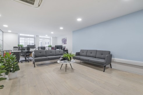Strapline: Contemporary fitted third floor office - Passenger lift - Good natural light - Light wood flooring - Kitchenette & breakfast...